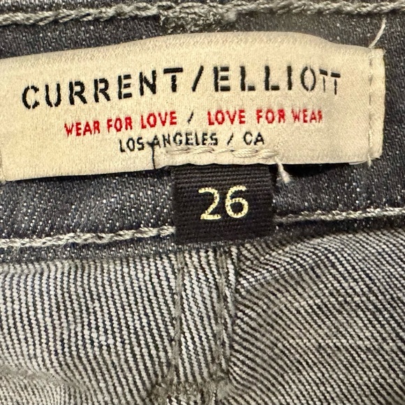 Current/Elliott EUC 26 The Boulevard Crop Bootcut Jean in “Graphite” - Picture 7 of 8
